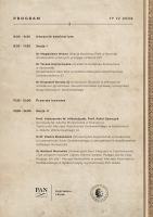 Program sesji naukowej